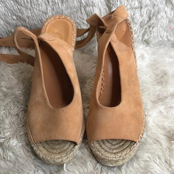 🌸NEW🌸 JOIE Kael Suede Ankle Wrap Espadrille - Picture 7 of 11